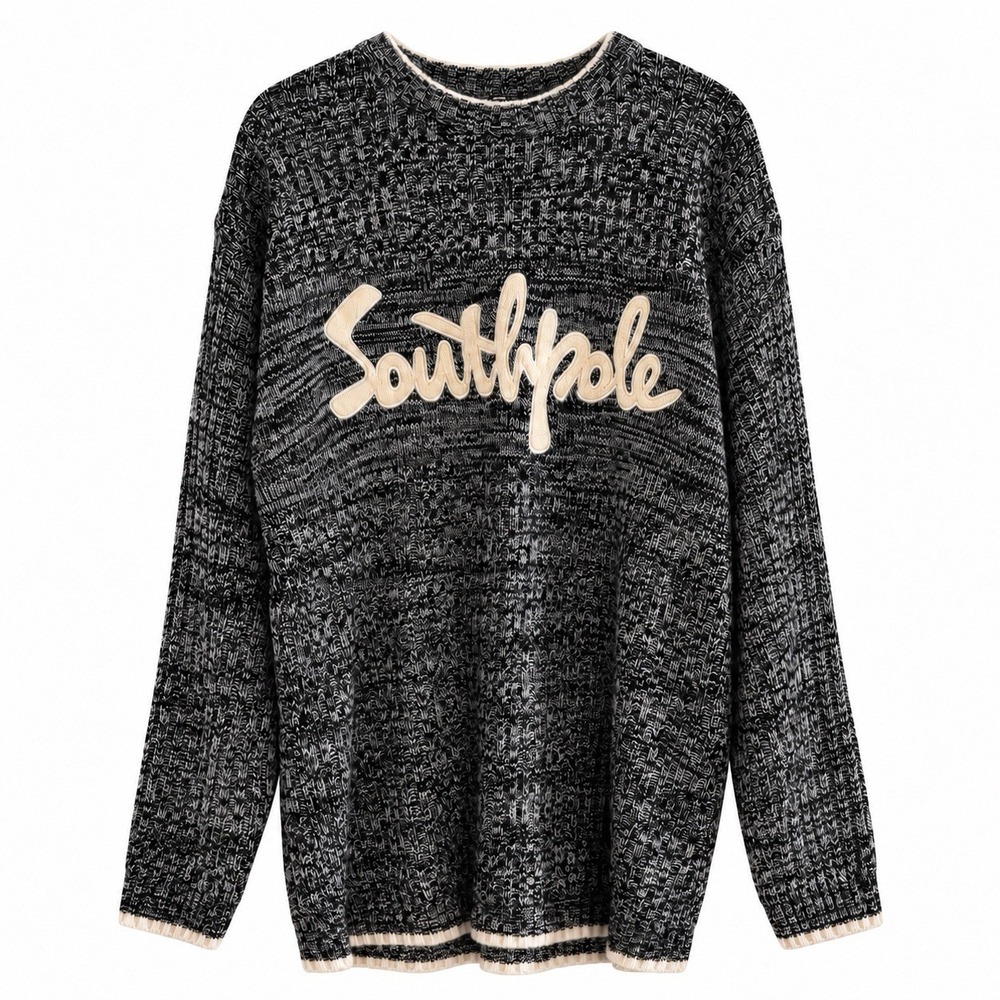 Vintage Southpole XL Navy Blue Knit Sweater Southpole Logo NWT Deadstock